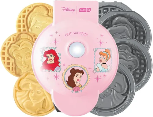 Vista 13 de Disney Dash Nightmare Before Christmas MultiMaker® Mini waflera con platos extraíbles, plancha antiadherente de cerámica, Jack Skellington, Sally