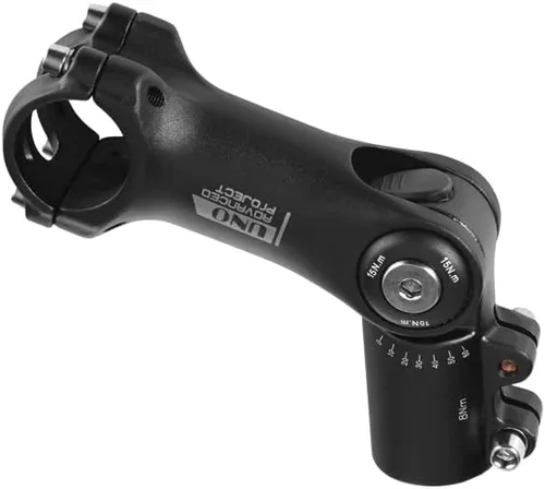 Vista 6 de BESNIN Vástago de bicicleta ajustable de 0 a 120 grados para vástago de 1.252 in 3.543 in/4.331 in, vástago ajustable de MTB para bicicleta