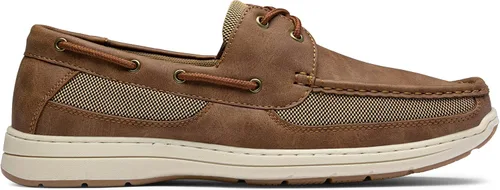 Vista 3 de Vostey Zapatos sin cordones para hombre, con soporte de arco, zapatos náuticos de 2 ojales ligeros para hombre
