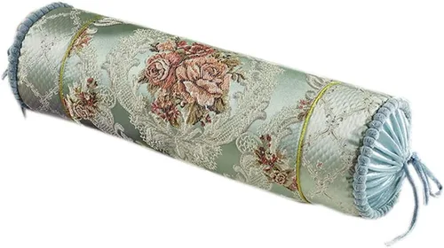 Vista 6 de Almohada redonda multifuncional de caramelo para sofá, almohada decorativa de lujo, almohada cilíndrica cervical, almohada de cuello largo para Beige