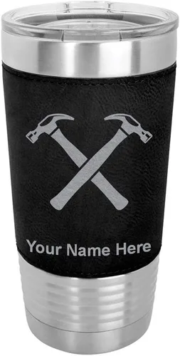 Vista 19 de LaserGram Personalized 20oz Tumbler, Hammers (Baseball Style)