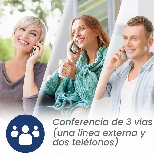 Vista 7 de VTech VG208 DECT 6.0 Teléfono con cable/inalámbrico para el hogar con contestador, bloqueo de llamadas, identificación de llamadas, pantalla