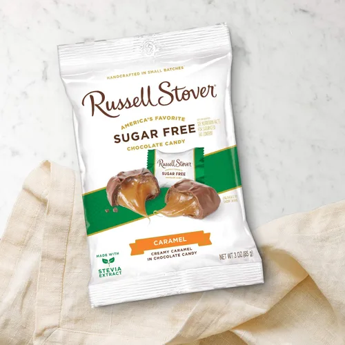 Vista 5 de Russell Stover Caramelos de crema de mantequilla sin azúcar, bolsa de 3 onzas (paquete de 2)