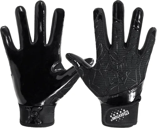 Vista 10 de AIGEVTURE Guantes de fútbol para jóvenes, guantes receptores para niños, guantes de fútbol adhesivos para niños y niñas