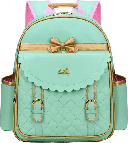 Vista 6 de Mochila impermeable de PU para niños de la escuela primaria