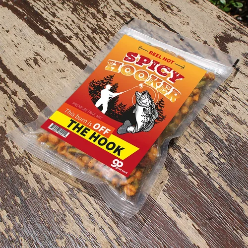 Vista 5 de Spicy Hooker Trail Mix – Divertidos regalos de aperitivos para pescadores – Divertido regalo de pesca para adultos y hombres, ideas de regalo
