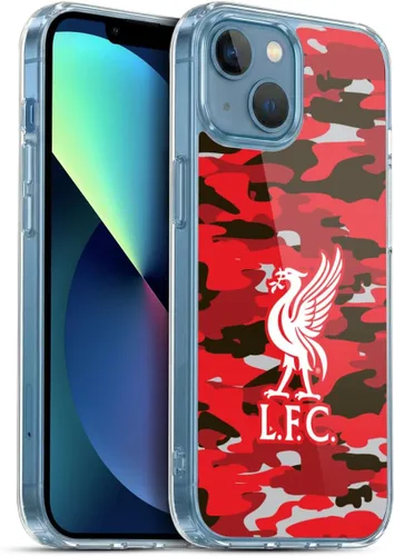 Vista 239 de Head Case Designs Funda de gel con licencia oficial del Liverpool Football Club Away Colourways Crest Camou [protección de grado militar] compatible