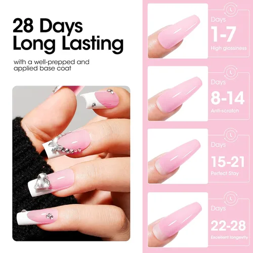 Vista 7 de Gellen - Extensión de uñas en gel de polietileno, sin hema, TPO y TMPTA, 2.16 onzas (2.12 oz), color rosa bebé