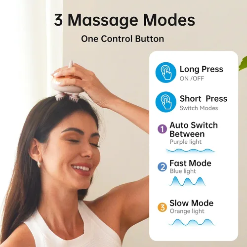 Vista 7 de COMFIER Masajeador de cuello y espalda Shiatsu y masajeador de cuero cabelludo