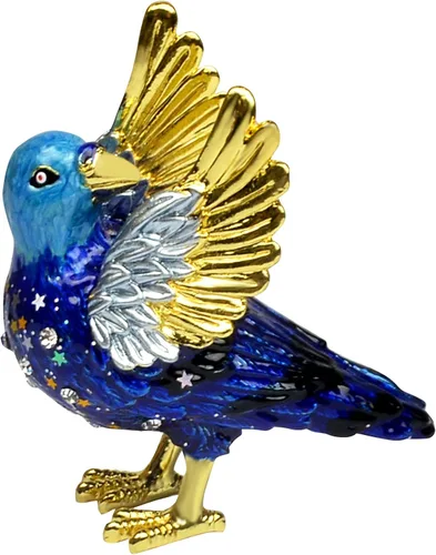 Vista 2 de Feng Shui Cosmic Raven Ornamentos Estatua Atrae la Riqueza para la Decoración del Hogar W5269 Cuervo Cósmico