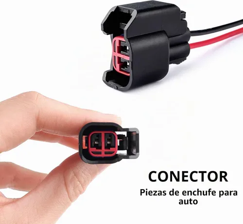 Vista 6 de 2 conectores de inyectores de combustible EV6, conector indispensable para reemplazo de inyector de combustible, conector de inyector de combustible