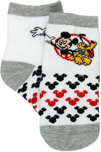Vista 4 de Disney Boys Toddler Mickey Mouse Crew Style Socks