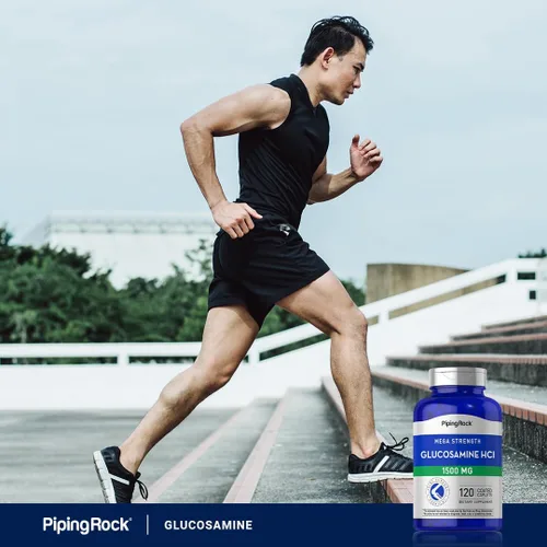 Vista 6 de Piping Rock Glucosamina HCL 1500mg 120 comprimidos Mega fuerza Suplemento sin OMG y sin gluten