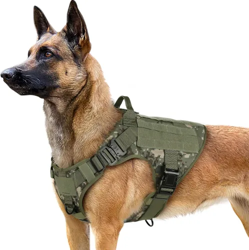 Vista 55 de rabbitgoo - Arnés táctico para perros pequeños, arnés resistente para mascotas con asa, chaleco de servicio sin tirones para razas pequeñas, chaleco
