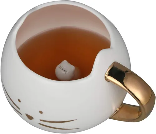 Vista 10 de Koolkatkoo Linda taza de café de cerámica con diseño de gato, 12 onzas, para amantes de los gatos, tazas de té, regalos para mujeres y niñas