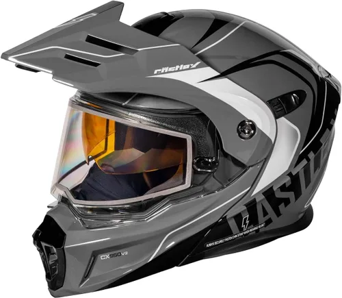 Vista 6 de Castle X CX950 V2 Fierce - Casco modular para nieve (negro mate/uva - XS)