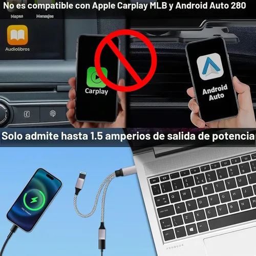 Vista 6 de Cable divisor USB de 1 entrada y salida 2026, extensor de puerto USB doble, adaptador de extensión de cable de carga y datos de 9.8 in