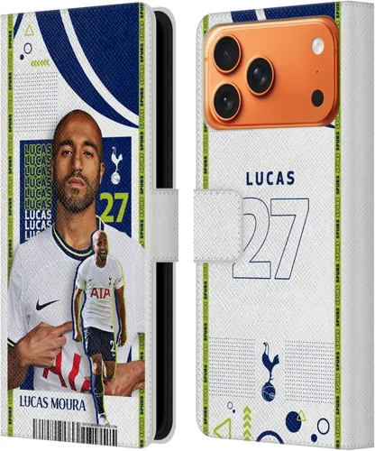 Vista 66 de Head Case Designs Officially Licensed Tottenham Hotspur F.C. Cristian Romero 2022/23 First Team Leather Wallet Case Compatible with Apple iPhone 11