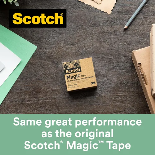 Vista 9 de Scotch Dispensador de cinta mágica - 1 dispensador C38 Scotch con 3 rollos de cinta mágica Scotch - Capacidad para cinta de hasta 0.748 in x 108.3