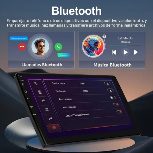 Vista 4 de 9 pulgadas IPS pantalla táctil Android 14 coche estéreo para Mazda 3 2010-2013 con CarPlay inalámbrico y Android Auto 4 Core 32GB radio de coche