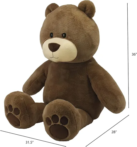 Vista 2 de Animal Adventure® Sqoosh2Poof™ Personaje de peluche gigante comprimido dentro de una caja pequeña Oso de 54 pulgadas