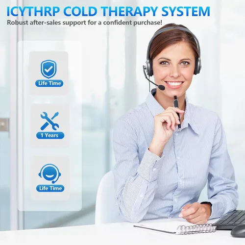 Vista 9 de ICYTHRP Máquina de terapia de frío con temporizador programable, máquina de hielo portátil para cadera después de la cirugía, sistema