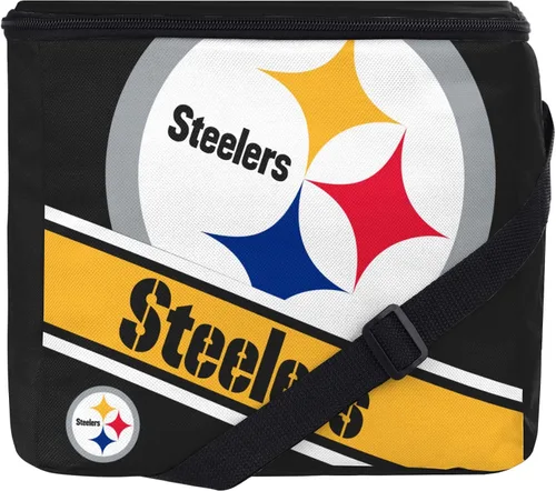 Vista 23 de FOCO Unisex NFL Big Logo Stripe 12 Pack Cooler