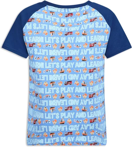 Vista 7 de Blippi Boys 3 Pack T-Shirts for Infant and Toddler BlueOrangeGrey