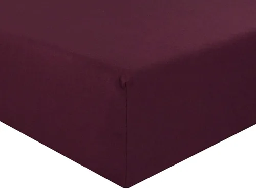 Vista 3 de Sábana bajera ajustable de punto suave y transpirable para camiseta (rojo, Queen)