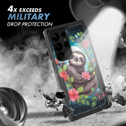 Vista 534 de Funda para Galaxy A14 5G, resistente de doble capa híbrida de policarbonato duro, goma suave, a prueba de golpes, funda protectora resistente