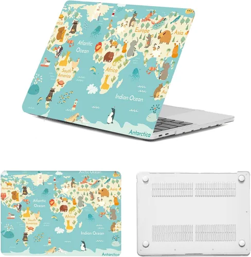 Vista 29 de Funda protectora para MacBook Air de 11 pulgadas 2015 2014 2013 2012 2011 2010 A1465 A1370, diseño de patrón de plástico, funda para laptop