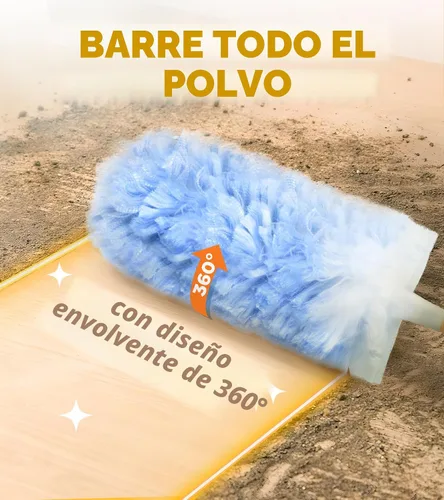 Vista 2 de Recargas de plumero resistentes para Swiffer Duster, 20 unidades de recargas de plumero con 1 asa, plumeros multisuperficie de 360° con 4