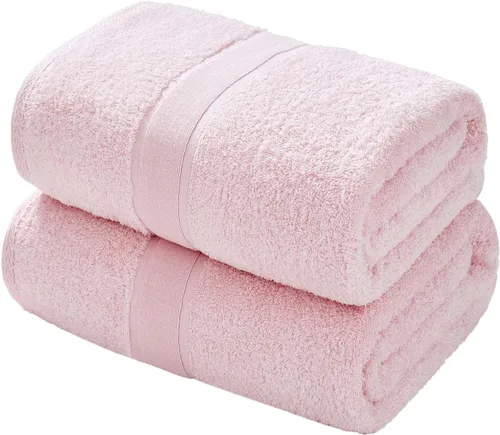 Vista 29 de Aibaser Toallas de baño, 27 x 54 pulgadas, naturales, ultra absorbentes, para baño, viajes, gimnasio, ducha y spa (juego de 6 piezas) (azul)