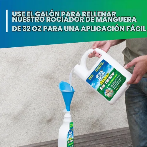 Vista 7 de Simple Green Eliminador de olores para exteriores, aroma a hierba recién cortada, 1 galón + 32 onzas
