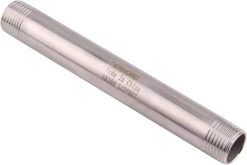 Vista 14 de 1" X 1" NPT Macho NPT Acero Inoxidable 304 Colocación Acoplamiento de Tubo Moldeado 4" Longitud