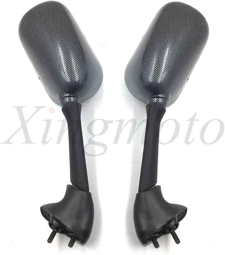 Vista 4 de NBX- Espejos laterales de fibra de carbono OEM para motocicleta compatible con YZF-R1/2000-2001 FZS600 Fazer/2001-2003 R1/2001-2002 R6 / YZF-R6