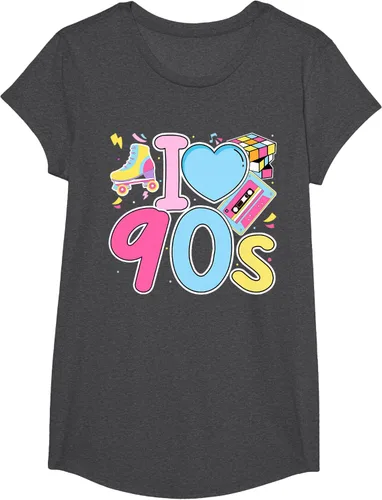 Vista 51 de I Love 90's Retro Style Nostalgia Vibe Funny 1990's Party T-Shirt Negro