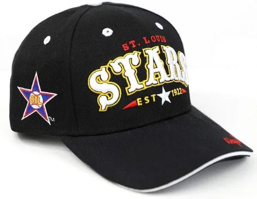 Vista 2 de NLBM Negro Leagues M42 Legends Gorra Estrellas de San Luis, Negro