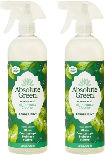 Vista 12 de Absolute Green Spray limpiador multiusos, no tóxico, cocina, baño, encimera, vidrio, inoxidable, seguro para niños y mascotas, aroma natural