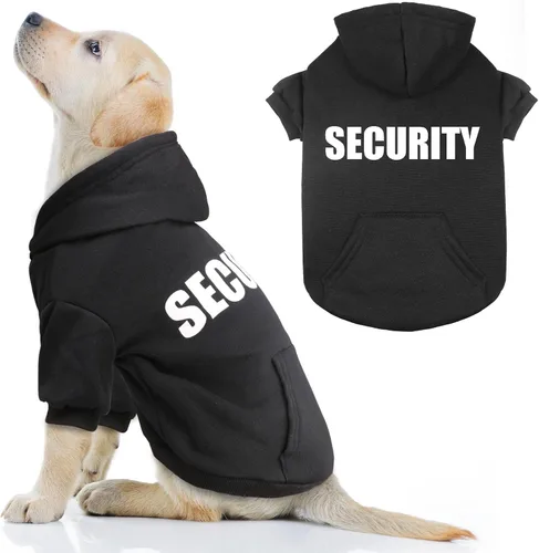 Vista 7 de Suéteres para perros pequeños, suéter de seguridad suave de forro polar cepillado, ropa para mascotas, sudadera con capucha para perro con bolsillo