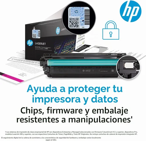 Vista 8 de HP Cartucho de tóner negro 827A Funciona Color LaserJet Enterprise Flow MFP Serie M880 CF300A
