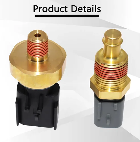 Vista 4 de Paquete de 2 Sensor Emisor Interruptor de Presión de Aceite del Motor y Sensor de Temperatura del Refrigerante 5149062AA 5149077AB Compatible