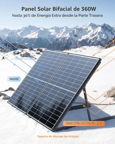 Vista 5 de ZOUPW 360 Watt N-Type 16BB Bifacial Anti-Shading Solar Panels