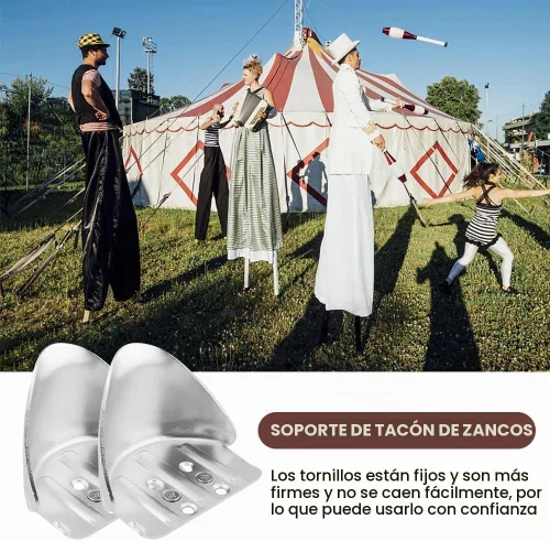 Vista 4 de Paquete de 2 kits de repuesto de soporte de talón de zancos para paneles de yeso, kit de repuesto de soporte de talón de zanco, parte ajustable