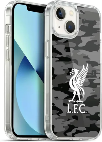 Vista 257 de Head Case Designs Funda de gel con licencia oficial del Liverpool Football Club Away Colourways Crest Camou [protección de grado militar] compatible