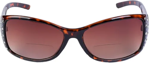 Vista 4 de Mass Vision 2 pares de lentes de sol bifocales de moda para mujer con diamantes de imitación, Multi