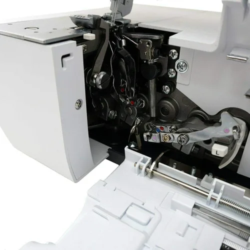 Vista 2 de Bernette B48 Funlock Serger Coverstitch Overlock Machine Rendimiento de acolchado de costura resistente para principiantes y profesionales Luz