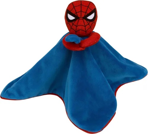 Vista 6 de Marvel Spiderman - Manta de seguridad súper suave para bebé azul y rojo