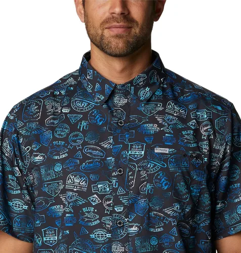 Vista 4 de PFG Super Slack Tide Camp - Camiseta para hombre, color gris