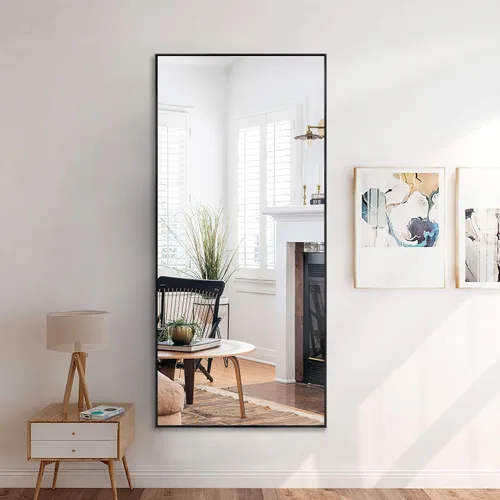 Vista 46 de NicBex Espejo de pared, espejo de aleación de aluminio de 36 x 24 pulgadas, espejo de pared para dormitorio, baño (horizontal/vertical), sala